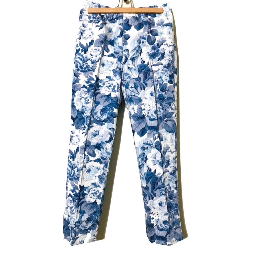 Ralph Lauren blue flora pants size 10 - Picture 3 of 6